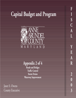 Capital Budget and Program I S C a L