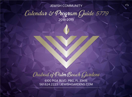 Calendar & Program Guide 5779