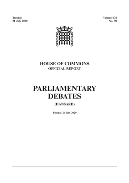 Parliamentary Debates (Hansard)