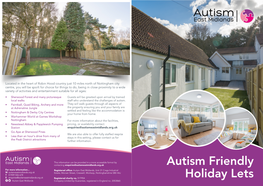 Autism Friendly Holiday Lets