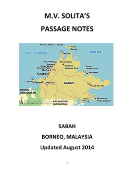 M.V. Solita's Passage Notes