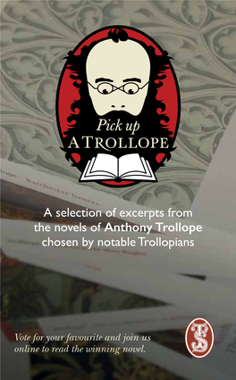 Pick up a Trollope ~ 1