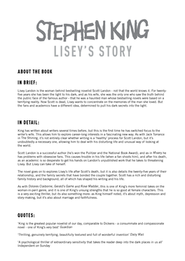 Lisey's Story