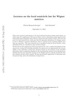 Lectures on the Local Semicircle Law for Wigner Matrices
