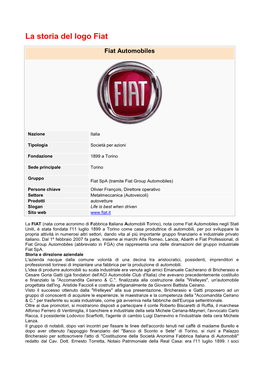 La Storia Del Logo Fiat