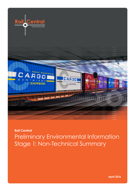 Preliminary Environmental Information Stage 1: Non-Technical Summary