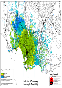 Indicative DTT Coverage Invercargill (Forest Hill)