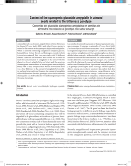 Content of the Cyanogenic Glucoside Amygdalin in Almond Seeds Related