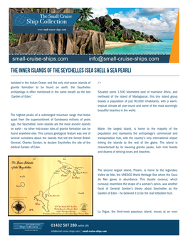 The Inner Islands of the Seychelles (Sea Shell & Sea