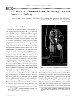 PETMAN: a Humanoid Robot for Testing Chemical Protective Clothing