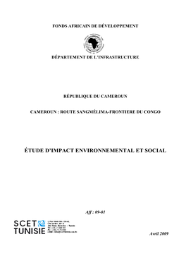 Étude D'impact Environnemental Et Social