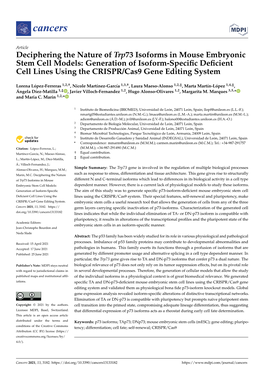 Deciphering the Nature of Trp73 Isoforms in Mouse