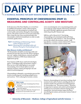 Measuring and Controlling Acidity and Moisture