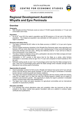 Whyalla and Eyre Peninsula