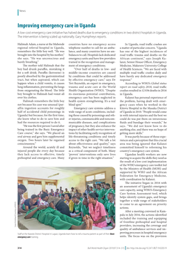 Improving Emergency Care in Uganda a Low-Cost Emergency Care Initiative Has Halved Deaths Due to Emergency Conditions in Two District Hospitals in Uganda