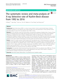 The Systematic Review and Meta-Analysis of X-Ray Detective