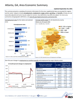 Atlanta Area Economic Summary