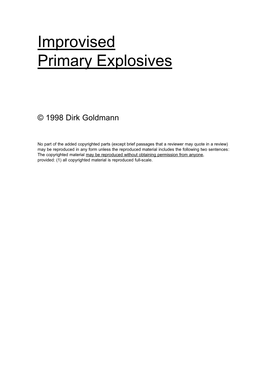 Primary-Explosives