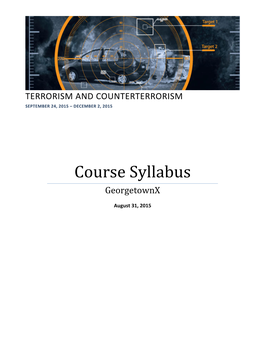 Course Syllabus Georgetownx