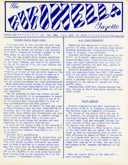 ALL the NEWS COCHRAN VISITS BRAIN CHILD IT's SAFE to PRINT * * * * * * * * * Fen.Lo,I943 A.E. PLAJ.Ilsexpa..IIJSION 