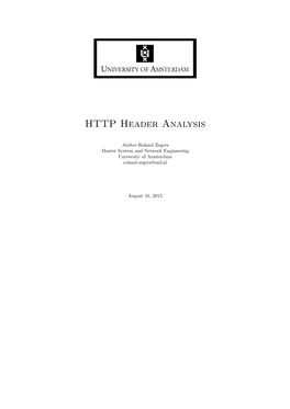 HTTP Header Analysis