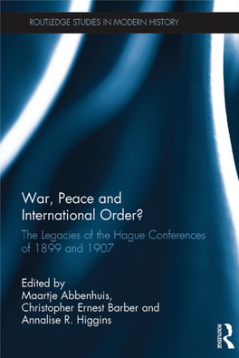 War, Peace and International Order?