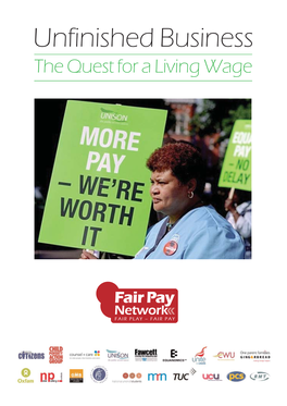 Unfinished Business the Quest for a Living Wage