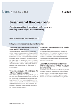 Syrian War at the Crossroads