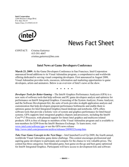 News Fact Sheet