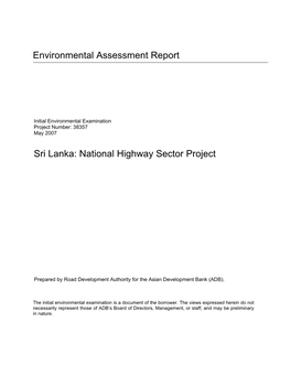 National Highway Sector Project