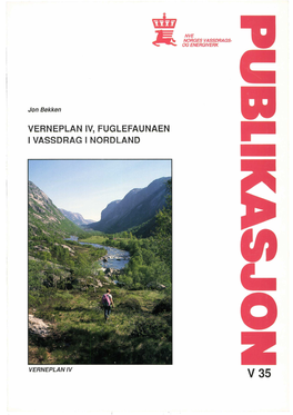 Verneplan Iv, Fuglefaunaen I Vassdrag I Nordland