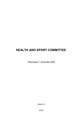 Health and Sport Committee