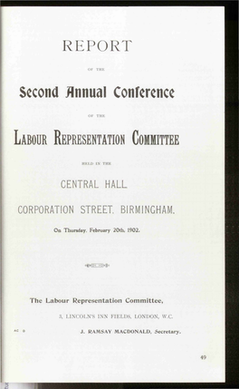 Report of the Conference on Labour