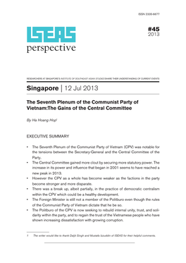 Singapore | 12 Jul 2013