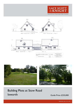 Building Plots at Stow Road Ixworth