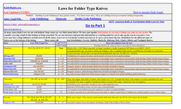 Laws for Folder Type Knives Go to Part 1