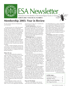 Membership 2005: Year in Review