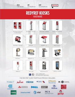 Redyref Kiosks Hardware