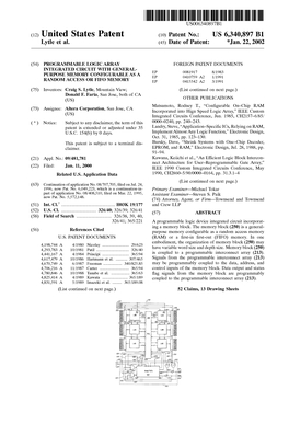 (12) United States Patent (10) Patent No.: US 6,340,897 B1 Lytle Et Al