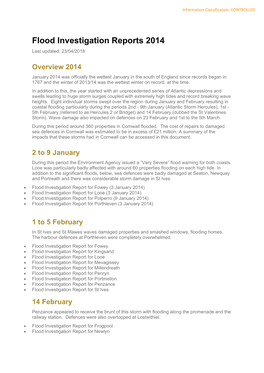 Flood Investigation Report 2014