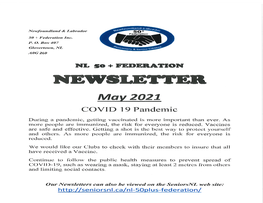 NEWSLETTER May 2021 Covid19pandemic