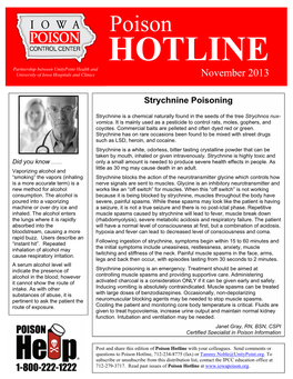 Strychnine Poisoning
