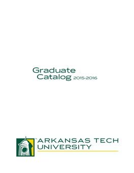 2015-2016 Graduate Catalog