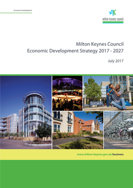 Milton Keynes Council Economic Development Strategy 2017 - 2027