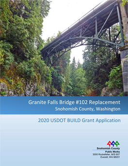 Granite Falls Bridge #102 Replacement