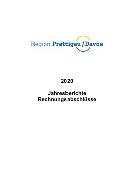 2020 Jahresberichte Rechnungsabschlüsse