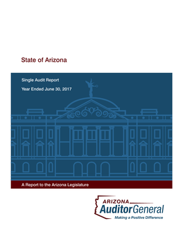 State of Arizona June 30, 2017 Single Audit Report