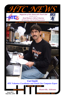 Carl Smith HTC Volunteer Coordinator and Finish Line Computer Expert