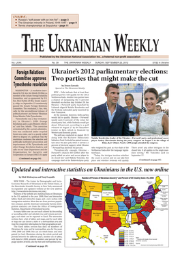 The Ukrainian Weekly 2012, No.39