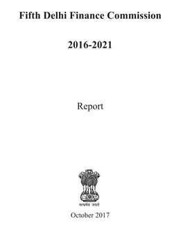 Fifth Delhi Finance Commission 2016-2021